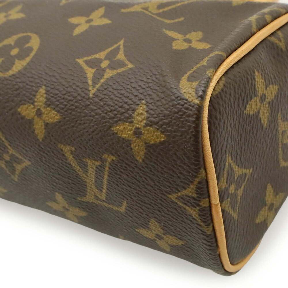 LOUIS VUITTON Brown Monogram Mini Speedy Pouch - Picture 4 of 8